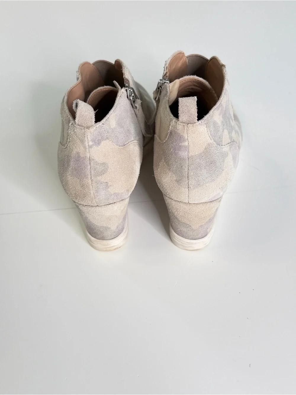 Paolo Beige and Tan Felicia Slip-On High-Top Sneaker